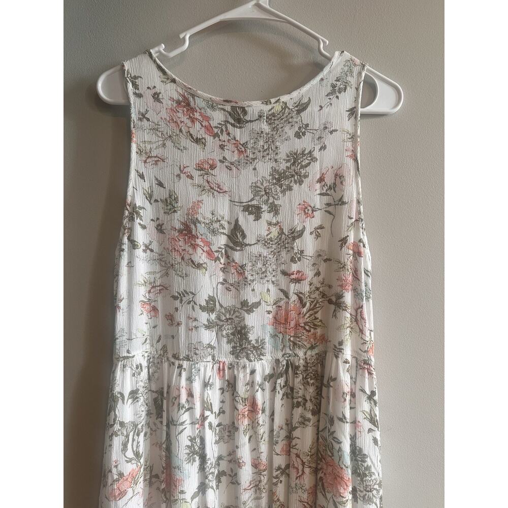 Frye Sleeveless Tank Midi Dress Size Medium Button Front Coastal Casual - Picture 8 of 13
